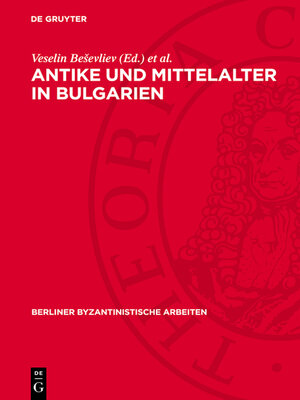 cover image of Antike und Mittelalter in Bulgarien
